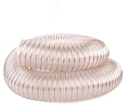 Tuyau Flexible D'aspiration De Collecte De Poussière, 1m De Long, Tuyau D'aspiration Super Léger Pour Systèmes D'aspiration, Poussière De Bois, Copeaux De Bois, Antistatique, Ignifuge (Dia 50MM)