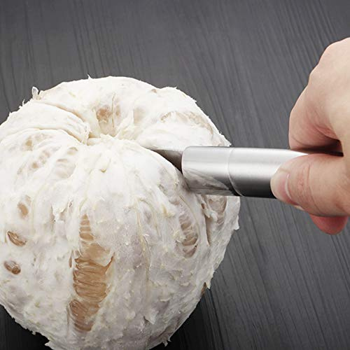 HEEPDD Pelafrutta in Acciaio Inossidabile, Manico per Sbucciare Facilmente Agrumi e Pompelmi, Gadget da Durevole per la Casa e il Campeggio Pelafrutta in Acciaio Inossidabile, Ergonomica