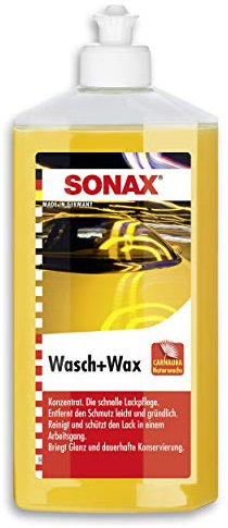 SONAX Wasch & Wax (500 ml) gründliche Schmutzentfernung und dauerhafter Schutzfilm aus natürlichem Carnauba-Wachs | Art-Nr. 03132000