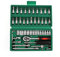 46 Piece 1/4” Socket Wrench Set Metric Tool Kit with Wrench Handle, Extension Bars, Flexible Extension Rods,Bits, Quick Release Reversible Ratchet, Drive Spanner Socket Set for Car Motorcycle Repair