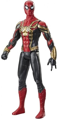 Hasbro Spider-Man - Spider-Man con armatura integrale Iron Spider; Action Figure 30 cm Titan Hero Series, Ispirata al film di Spider-Man No Way Home, per Bambini dai 4 Anni in su