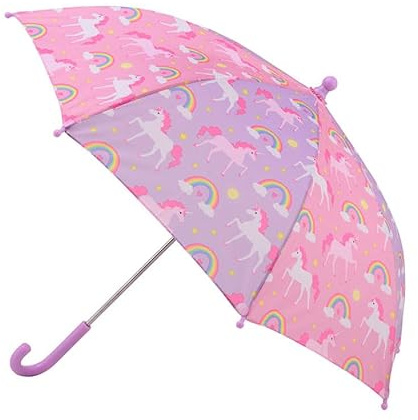Mädchen Regenschirm Einhorn und Regenbogen rosa 57cm