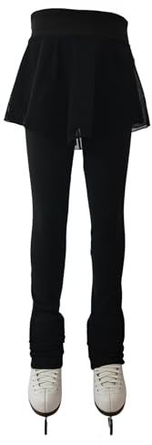 LIUHUO Legging Noir Hakama pour Filles - Vêtements d'entraînement de compétition