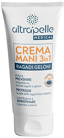 Altrapelle - Crema Mani 3in1, Previene, Protegge e Ripristina, Contrasta Ragadi e Geloni, Ideale per Periodi Freddi, Formula Nutriente, Ingredienti Naturali, Non Unge, 50ml