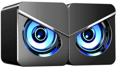 KOMBIUDA Altoparlante Esterno per Computer Altoparlante per Alimentazione USB Cassa Acustica per Casa