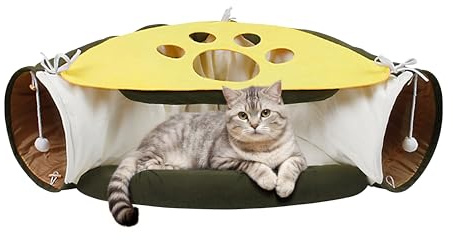 Rucener Kattunnel XXL, lektunnel, kattsäng, katttunnel, stora katter, kattsoffa, kattgrotta, katttunnel, kattleksak, tunnel, katthus, inomhus