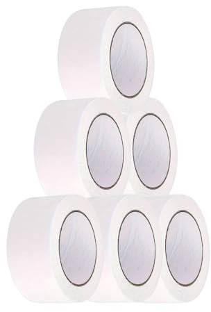 Ntulu Double Sided Carpet Tape for Area Rugs and Carpets, Removable Multi-Purpose Rug Tape for Hardwood Floors, Area Rugs, Carpets, 48mm *10m, 2 Inches x 10 Yards, 6 Rolls