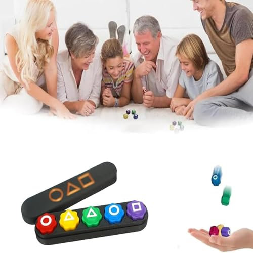 Generisch Koreanisches Steinfangspiel, Gonggi Jack Stone Pebbles Set, Traditionelles Koreanisches Spiel, 5PC+Box, Tragbares Design, Für Alle Altersgruppen, Ideal Für Familie Und Freunde