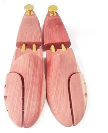 GIJMZY Árbol De Zapato Ajustable Madera Roja Del Los Hombres La Talladora Tubo Gemelo(EU 39 40)