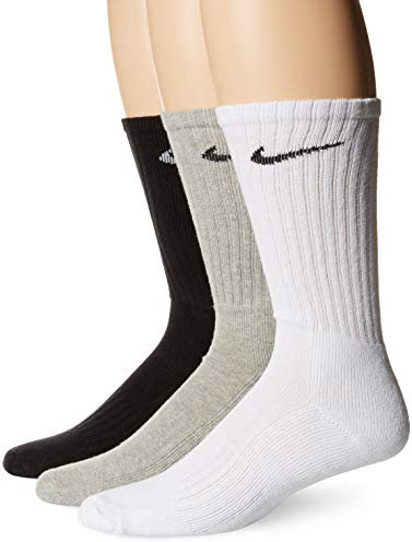 Nike Damen Cushioned Crew-trainingssocken (3 Paar), Multi-Color, L EU