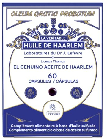 Véritable Huile de Haarlem, 60 capsules originales