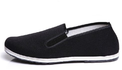 UNOW Chinese Traditional Cloth Kung Fu Shoes,Classic Soles,Black,45 | (US:Men 10.5-11 | Women 12)