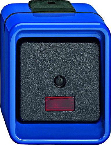 Merten 372275 Wipp-Kontrollschalter, Aus, 2-polig, blau, SCHLAGFEST