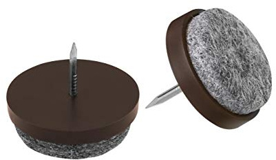 Meister Felt Glider with nail, Ø 20 mm, brown, 20 pieces, 644006