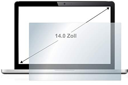 BROTECT 14 Entspiegelungs-Schutzfolie für Notebooks mit 14,0 Zoll (35.6 cm) [310 mm x 175 mm, 16:9] Displayschutz-Folie Matt, Anti-Fingerprint