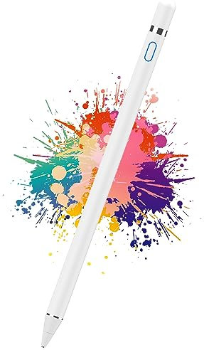 Kenkor Stift für Tablet iPad Stift, Active Stylus Pencil Fine Point Eingabestifte Pens für Touchscreens, kompatibel mit iPad mini/Air/Pro/Samsung/Android Smartphone & Tablet Schreiben Zeichenstifte
