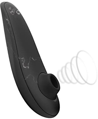 Womanizer Special Edition Pleasure Air Toy, Klitoris-Sauger, Klitoris-Vibrator, Stimulator, Wasserdicht, Wiederaufladbar (Black Marble)