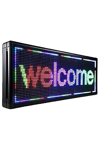 Tablero de pantalla digital LED a todo color 40quot; x 15quot; Rótulo Interior Desplazable con Led P10 de Alta Resolución Programable por PC & USB