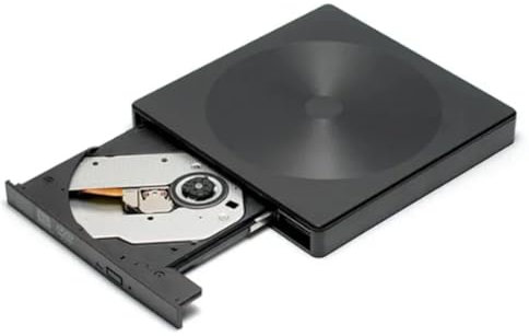 Pyugxab Lector de DVD externo USB 3.0 Reproductor de CD Grabador de discos ópticos para PC portátil portátil
