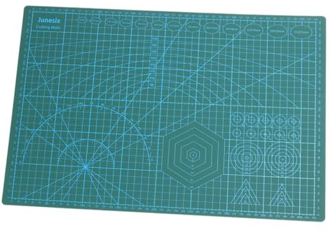 PLAFOPE Schneideunterlage 60 X 90 Cm Pvc- Schneidematte Für Kunsthandwerksprojekte Grünes Schneidebrett Maßstab