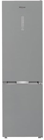Whirlpool WHK 26404 XP5E - Frigorifero Combinato Libera Installazione, Illuminazione a Led, Tecnologia No Frost, Grigio Larghezza 59,5cm, Profondità 66,3cm, Altezza 203,5cm, Classe Energetica D