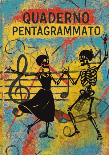 Quaderno Pentagrammato A4 – 12 Righi per Pagina, Indice e Numerazione – Ideale per Pianoforte e Composizione Musicale: Con Riga per Annotazioni – Perfetto per Studenti di Musica e Conservatorio