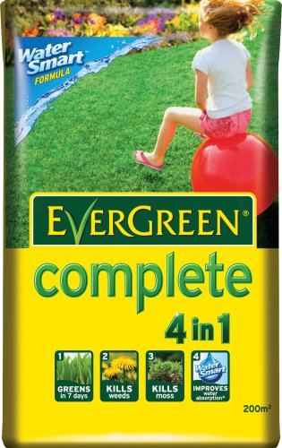 EverGreen Complete 200 sq m Lawn Food, Weed and Moss Killer Bag
