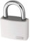 ABUS - T65AL/40 40mm Weiss Alu Vorhängeschloss Gleichschließend 6401 - ABUKA4...