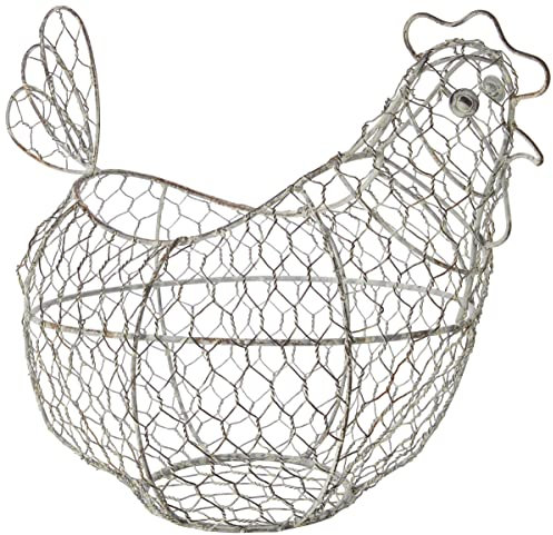 Cesta para huevos KitchenCraft Classic, alambre, 32 x 16 cm, plata