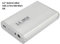 KesCom Boîtier de disque dur externe USB 2.0 en métal 3,5 (8,9 cm) Argent uniquement IDE