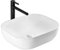 VBChome Waschbecken 46 x 33 klein Keramik Oval Waschtisch Handwaschbecken AUFSATZWASCHBECKEN WASCHSCHALE GÄSTE WC