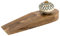 Retro Vintage Traditional Wooden Door Stop Stopper Wedge with Ceramic Knob (Design 1)