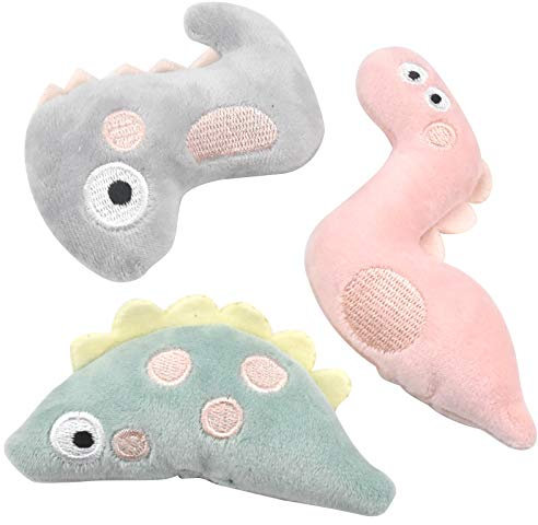 emperoch 3 Stück Lebendige Farben Katzenspielzeug mit Katzenminze, Plüsch Katzenspielzeug Set, Catnip Toy Interaktives, Katzenminze Spielzeug, für Katzen Zum Kratzen, Spielen Und Kauen