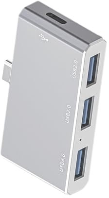 Estación De Acoplamiento DisplayLink,Estaciones De Acoplamiento Para Portátiles | Estación De Acoplamiento Para Monitor Tipo-C 3 Estación De Acoplamiento 4-en-1,Monitor USB C Multifuncional