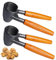 PRITOK Nussknacker Walnüsse 2PCS Nussknacker Haselnüsse, Trichterförmig Nußknacker, Nussknacker-Sektzange mit Rutschfestem Holzgriff, Aluminium, Geeignet für Walnüsse, Mandeln, Haselnüsse, Pistazien