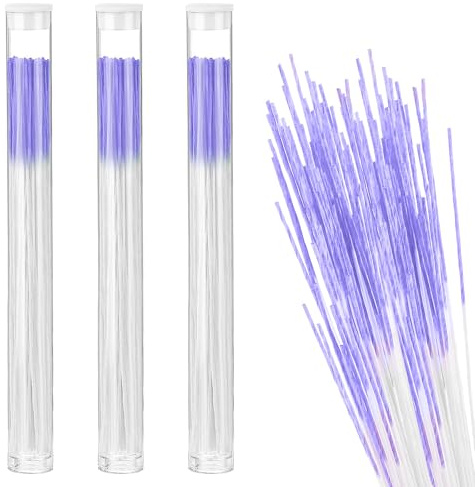 Molain Lot de 180 bâtonnets de nettoyage pour trou d'oreille - Pour l'entretien du piercing - Pour les filles, les femmes et les hommes - Violet