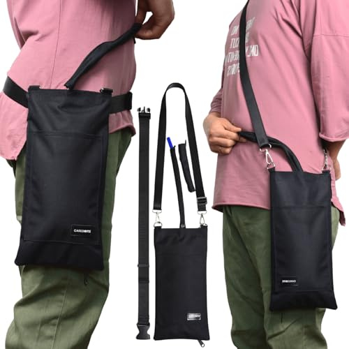Caredgitz Nephrostomy Bag Holder, Drainage Bag Cover, w/Shoulder Strap & Waist Belt, Catheter Bag Holder, w/Tube Cover, Discreet Nephrostomy Supplies for Privacy & Dignity, Washable, Fits 1000ml Bags