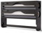 3 in 1 Frischhaltefolien, Folienspender Mit Cutter, Wandmontierter Schneide-Organizer, Küchenaufbewahrungslösung für Folie und Plastikfolie, Bambus/Folienabroller,Frischhaltefolie (Schwarz, 3 IN 1)