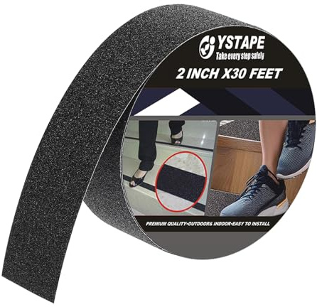 Anti Slip Grip Tape for Stairs Floors Ramps Outdoor Indoor Waterproof High Traction Non Slip Tapes 5cm x 9m Black