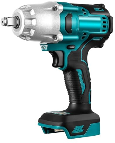 600N.M 1/2 zoll Akku Drehschlagschrauber, 18V bürstenloser Schlagschrauber Schraubenschlüssel für Makita BL1830, BL1830B, BL1840, BL1840B, BL1850, BL1850B, BL1860B