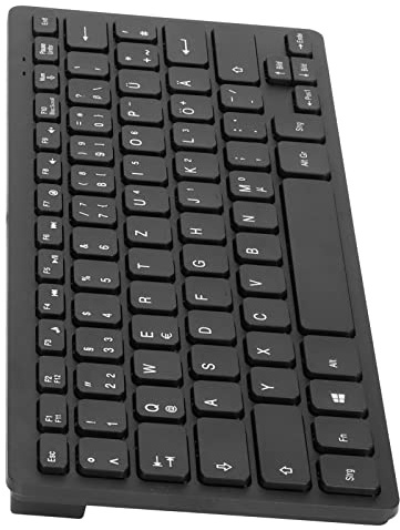 Wakects PC -Tangentbord, Mekaniskt Tangentbord Wired Keyboard PC Computer Keyboard 78 -Key för Notebook Computer Allmänt för Kvinnor Män Barn Vuxna (Tyska qwetz layout)