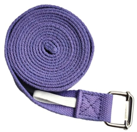Zambuph Cinturón de Yoga fácil de Llevar, Accesorio Esencial para la práctica Yoga, Hecho con Correa Estiramiento algodón Puro, Correa