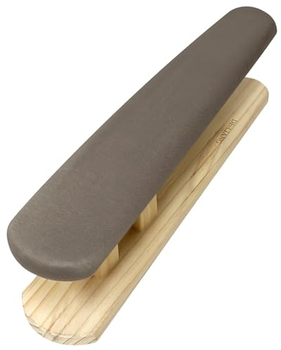 DE-LIANG Sleeve Ironing Board for Sewing, Padded Chest & Sleeve Tailor Ironing Stool with Wooden Base, Sleeve Pressing Board for Household Tools, Tailor Dress Forms, Sewing and Tailoring Studio, Gray