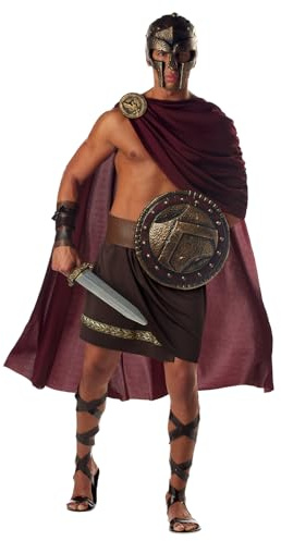 California Costumes Spartan Warrior Roman Costume Adults XL 44-46, Brown