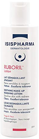 ISISPHARMA RUBORIL LOCION LECHE Limpiadora Calmante 250 ml - Piel Sensible Todo Tipo de Rojeces - Sin Aclarado - Sin perfume - Cara y Ojos - Productos franceses dans nos Laboratoires