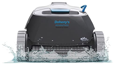 Dolphin Advantage Automatic Robotic Pool Vacuum Cleaner, Wall Climbing, Active Scrubber Brush, Ideal for In-Ground Pool Types up to 33 FT in Length