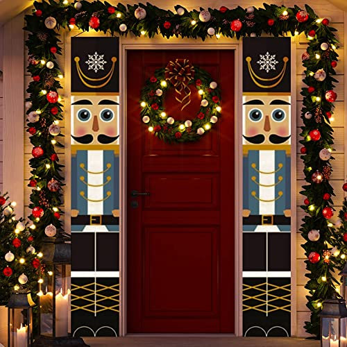 GloBrite Casse-Noisette | Bannières à Suspendre | Décorations de Noël pour Porte Extérieure, Mur et Cadeaux | Fête de Vacances