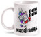 Fashionalarm Pow Pow Madafakas Tasse mit Spruch lustig Motiv - beidseitig Bedruckt | Geschenk-Idee für Frauen Mädchen Einhorn Einhornliebhaber, Weiß 330ml