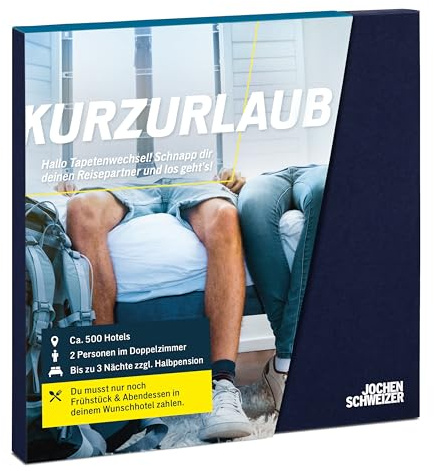 JOCHEN SCHWEIZER Geschenkbox Kurzurlaub, an ca. 500 Orten, Erlebnis-Gutschein für 2 Personen
