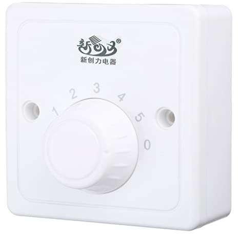 Interruptor de control de velocidad para ventilador de techo ajustable de 5 engranajes, interruptor de control de velocidad para interruptor mecánico electrónico